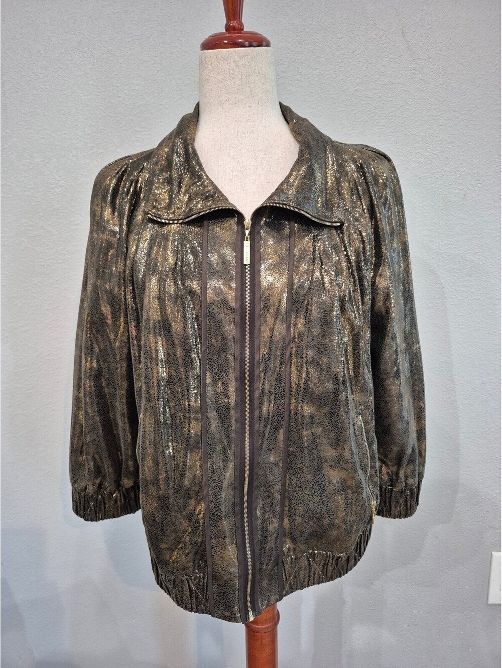 ST. JHON Womens Metallic Jacket Size Medium